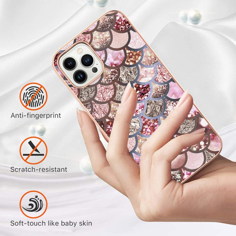 Electroplating Pattern IMD TPU Shockproof Case, For iPhone 16 Pro Max, For iPhone 16 Pro, For iPhone 16 Plus, For iPhone 16