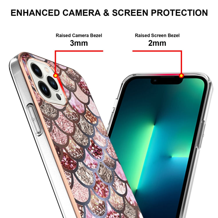 Electroplating Pattern IMD TPU Shockproof Case, For iPhone 16 Pro Max, For iPhone 16 Pro, For iPhone 16 Plus, For iPhone 16
