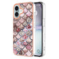 Electroplating Pattern IMD TPU Shockproof Case, For iPhone 16 Pro Max, For iPhone 16 Pro, For iPhone 16 Plus, For iPhone 16