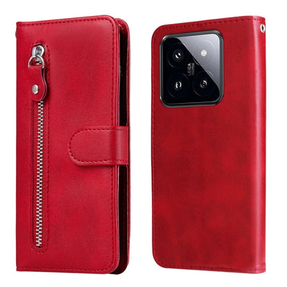 Fashion Calf Texture Zipper Leather Phone Case, For Xiaomi 14 Ultra, For Xiaomi 14 Pro, For Xiaomi 14, For Xiaomi Redmi Note13 5G Global