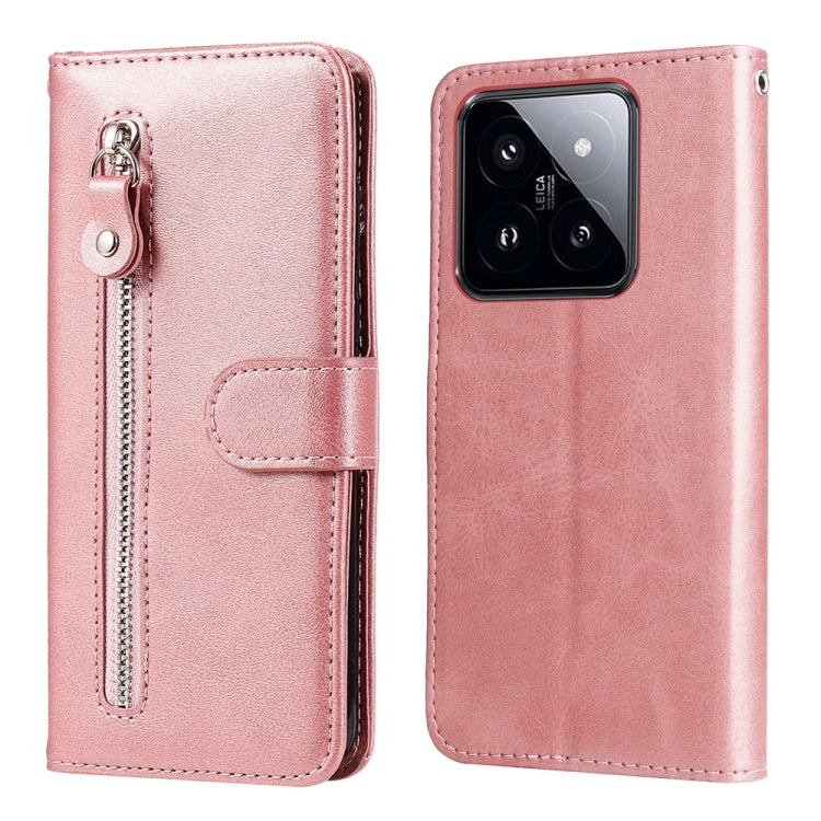 Fashion Calf Texture Zipper Leather Phone Case, For Xiaomi 14 Ultra, For Xiaomi 14 Pro, For Xiaomi 14, For Xiaomi Redmi Note13 5G Global