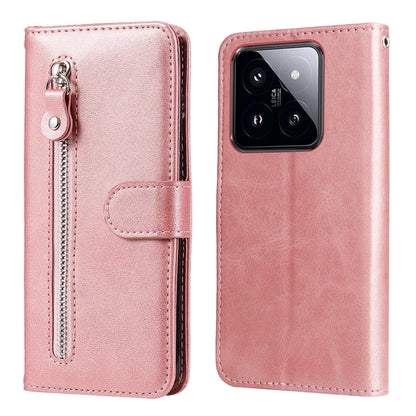 Fashion Calf Texture Zipper Leather Phone Case, For Xiaomi 14 Ultra, For Xiaomi 14 Pro, For Xiaomi 14, For Xiaomi Redmi Note13 5G Global