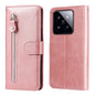 Fashion Calf Texture Zipper Leather Phone Case, For Xiaomi 14 Ultra, For Xiaomi 14 Pro, For Xiaomi 14, For Xiaomi Redmi Note13 5G Global
