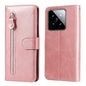 Fashion Calf Texture Zipper Leather Phone Case, For Xiaomi 14 Ultra, For Xiaomi 14 Pro, For Xiaomi 14, For Xiaomi Redmi Note13 5G Global