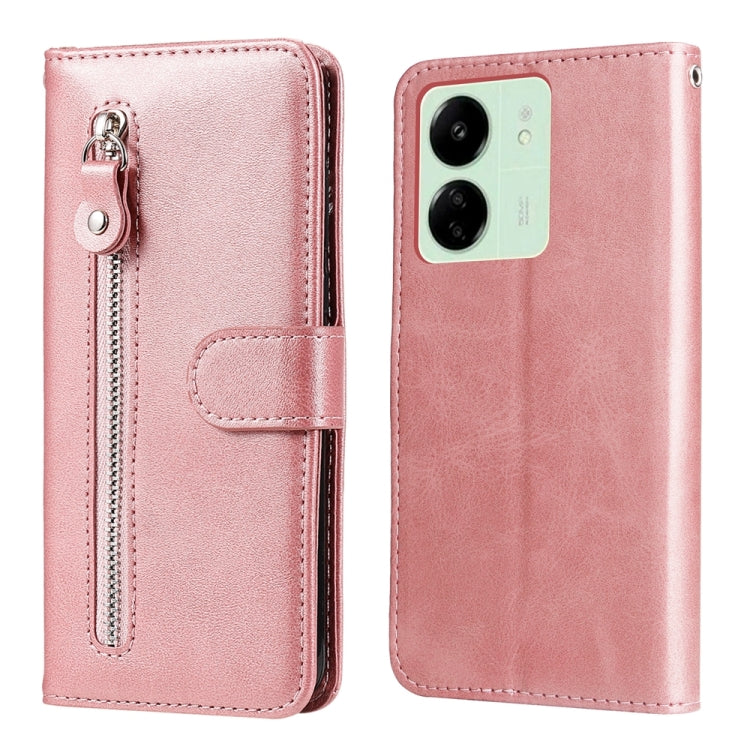 Fashion Calf Texture Zipper Leather Phone Case, For Xiaomi Redmi 13C 4G, For Xiaomi Redmi Note13 Pro+ 5G Global, For Xiaomi Redmi Note13 Pro 5G Global, For Xiaomi Redmi K70 / K70 Pro