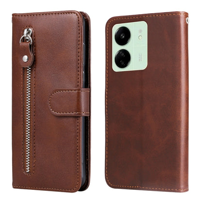 Fashion Calf Texture Zipper Leather Phone Case, For Xiaomi Redmi 13C 4G, For Xiaomi Redmi Note13 Pro+ 5G Global, For Xiaomi Redmi Note13 Pro 5G Global, For Xiaomi Redmi K70 / K70 Pro