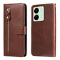Fashion Calf Texture Zipper Leather Phone Case, For Xiaomi Redmi 13C 4G, For Xiaomi Redmi Note13 Pro+ 5G Global, For Xiaomi Redmi Note13 Pro 5G Global, For Xiaomi Redmi K70 / K70 Pro