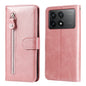Fashion Calf Texture Zipper Leather Phone Case, For Xiaomi Redmi 13C 4G, For Xiaomi Redmi Note13 Pro+ 5G Global, For Xiaomi Redmi Note13 Pro 5G Global, For Xiaomi Redmi K70 / K70 Pro