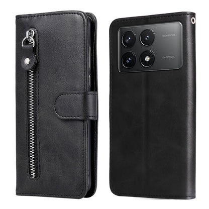Fashion Calf Texture Zipper Leather Phone Case, For Xiaomi Redmi 13C 4G, For Xiaomi Redmi Note13 Pro+ 5G Global, For Xiaomi Redmi Note13 Pro 5G Global, For Xiaomi Redmi K70 / K70 Pro