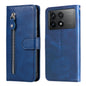 Fashion Calf Texture Zipper Leather Phone Case, For Xiaomi Redmi 13C 4G, For Xiaomi Redmi Note13 Pro+ 5G Global, For Xiaomi Redmi Note13 Pro 5G Global, For Xiaomi Redmi K70 / K70 Pro