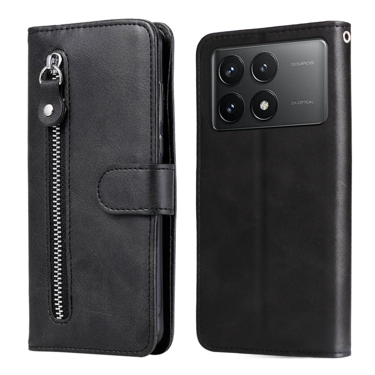 Fashion Calf Texture Zipper Leather Phone Case, For Xiaomi Redmi A3, For Xiaomi Redmi Note13 Pro 4G Global/Poco M6 Pro 4G, For Xiaomi Redmi Note13 4G, For Xiaomi Redmi K70E