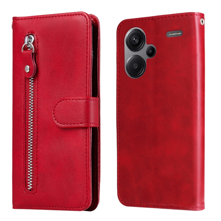 Fashion Calf Texture Zipper Leather Phone Case, For Xiaomi Redmi 13C 4G, For Xiaomi Redmi Note13 Pro+ 5G Global, For Xiaomi Redmi Note13 Pro 5G Global, For Xiaomi Redmi K70 / K70 Pro