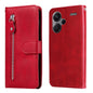 Fashion Calf Texture Zipper Leather Phone Case, For Xiaomi Redmi 13C 4G, For Xiaomi Redmi Note13 Pro+ 5G Global, For Xiaomi Redmi Note13 Pro 5G Global, For Xiaomi Redmi K70 / K70 Pro