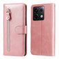 Fashion Calf Texture Zipper Leather Phone Case, For Xiaomi Redmi 13C 4G, For Xiaomi Redmi Note13 Pro+ 5G Global, For Xiaomi Redmi Note13 Pro 5G Global, For Xiaomi Redmi K70 / K70 Pro