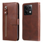 Fashion Calf Texture Zipper Leather Phone Case, For Xiaomi Redmi 13C 4G, For Xiaomi Redmi Note13 Pro+ 5G Global, For Xiaomi Redmi Note13 Pro 5G Global, For Xiaomi Redmi K70 / K70 Pro