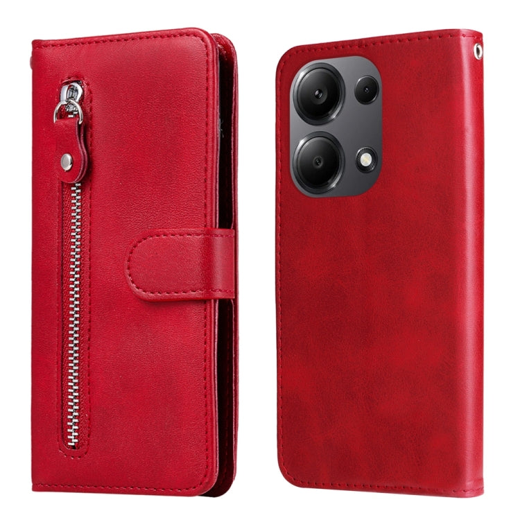 Fashion Calf Texture Zipper Leather Phone Case, For Xiaomi Redmi A3, For Xiaomi Redmi Note13 Pro 4G Global/Poco M6 Pro 4G, For Xiaomi Redmi Note13 4G, For Xiaomi Redmi K70E
