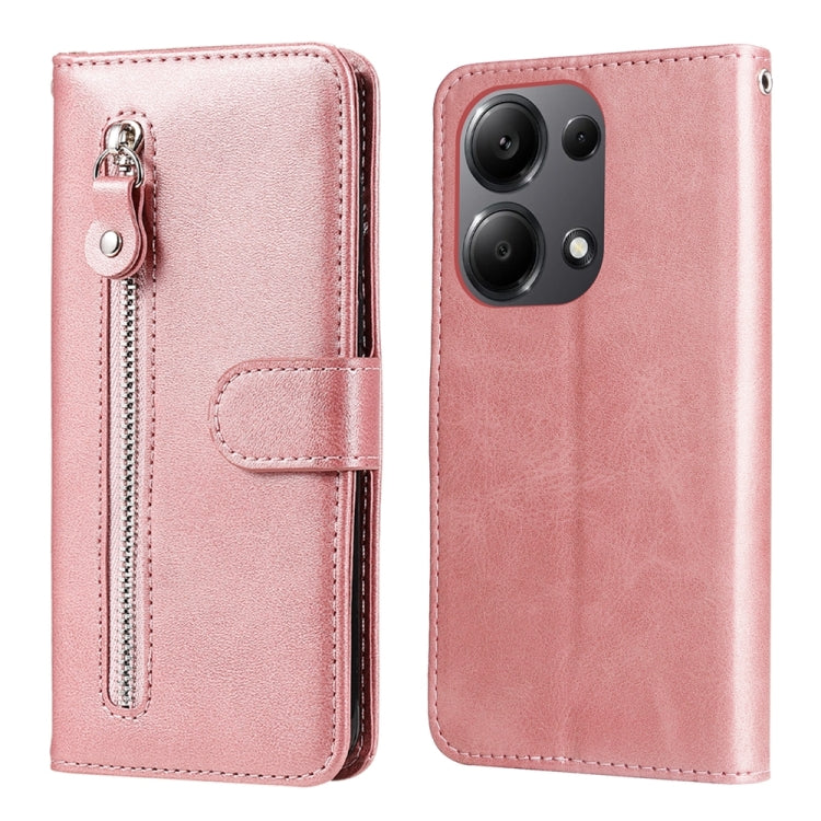 Fashion Calf Texture Zipper Leather Phone Case, For Xiaomi Redmi A3, For Xiaomi Redmi Note13 Pro 4G Global/Poco M6 Pro 4G, For Xiaomi Redmi Note13 4G, For Xiaomi Redmi K70E