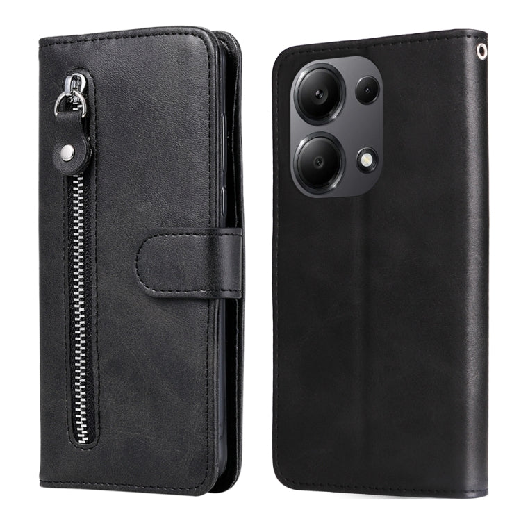 Fashion Calf Texture Zipper Leather Phone Case, For Xiaomi Redmi A3, For Xiaomi Redmi Note13 Pro 4G Global/Poco M6 Pro 4G, For Xiaomi Redmi Note13 4G, For Xiaomi Redmi K70E