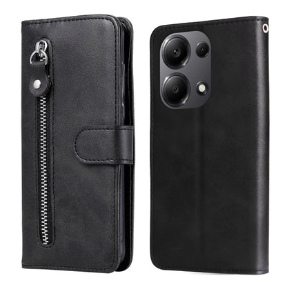 Fashion Calf Texture Zipper Leather Phone Case, For Xiaomi Redmi A3, For Xiaomi Redmi Note13 Pro 4G Global/Poco M6 Pro 4G, For Xiaomi Redmi Note13 4G, For Xiaomi Redmi K70E