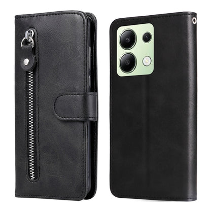 Fashion Calf Texture Zipper Leather Phone Case, For Xiaomi Redmi A3, For Xiaomi Redmi Note13 Pro 4G Global/Poco M6 Pro 4G, For Xiaomi Redmi Note13 4G, For Xiaomi Redmi K70E