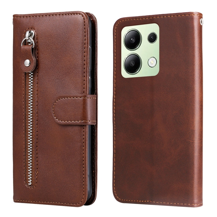 Fashion Calf Texture Zipper Leather Phone Case, For Xiaomi Redmi A3, For Xiaomi Redmi Note13 Pro 4G Global/Poco M6 Pro 4G, For Xiaomi Redmi Note13 4G, For Xiaomi Redmi K70E