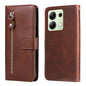 Fashion Calf Texture Zipper Leather Phone Case, For Xiaomi Redmi A3, For Xiaomi Redmi Note13 Pro 4G Global/Poco M6 Pro 4G, For Xiaomi Redmi Note13 4G, For Xiaomi Redmi K70E