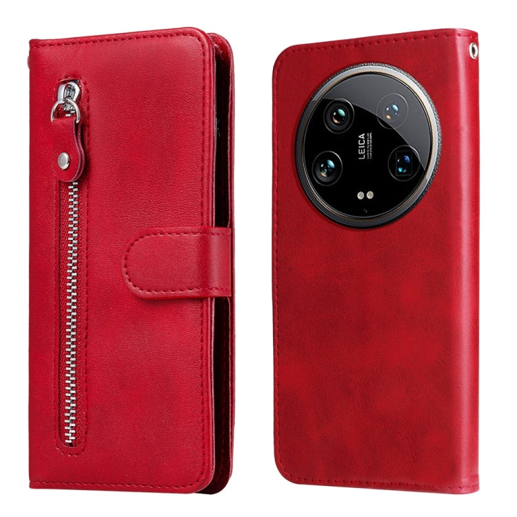 Fashion Calf Texture Zipper Leather Phone Case, For Xiaomi 14 Ultra, For Xiaomi 14 Pro, For Xiaomi 14, For Xiaomi Redmi Note13 5G Global