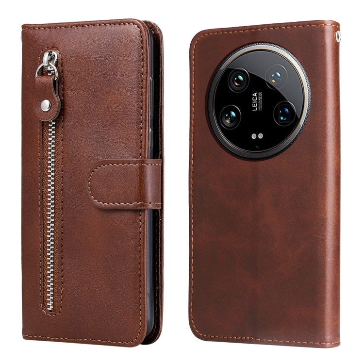Fashion Calf Texture Zipper Leather Phone Case, For Xiaomi 14 Ultra, For Xiaomi 14 Pro, For Xiaomi 14, For Xiaomi Redmi Note13 5G Global