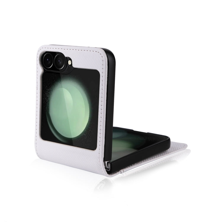 Card Slot PU Leather PC Phone Case, For Samsung Galaxy Z Flip7 FE / Z Flip6, For Samsung Galaxy Z Flip7, For Samsung Galaxy Z Flip5