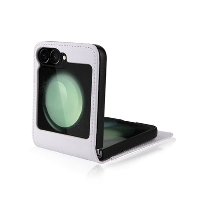 Card Slot PU Leather PC Phone Case, For Samsung Galaxy Z Flip7 FE / Z Flip6, For Samsung Galaxy Z Flip7, For Samsung Galaxy Z Flip5