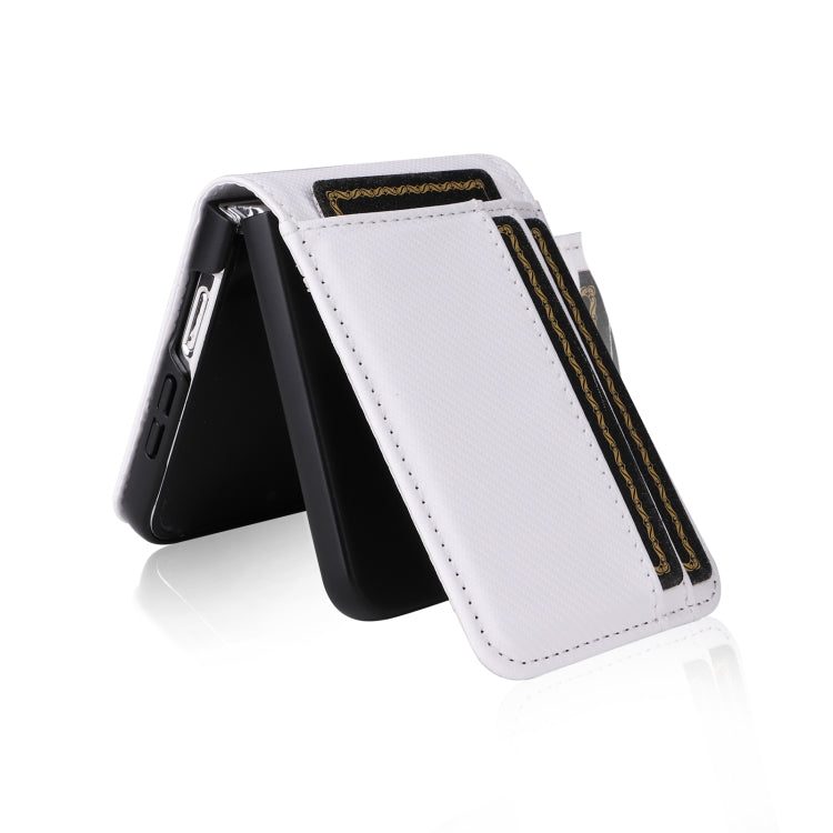 Card Slot PU Leather PC Phone Case, For Samsung Galaxy Z Flip7 FE / Z Flip6, For Samsung Galaxy Z Flip7, For Samsung Galaxy Z Flip5