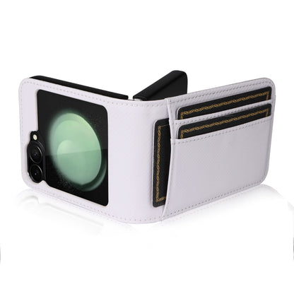 Card Slot PU Leather PC Phone Case, For Samsung Galaxy Z Flip7 FE / Z Flip6, For Samsung Galaxy Z Flip7, For Samsung Galaxy Z Flip5