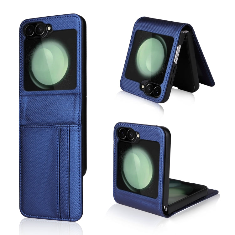 Card Slot PU Leather PC Phone Case, For Samsung Galaxy Z Flip7 FE / Z Flip6, For Samsung Galaxy Z Flip7, For Samsung Galaxy Z Flip5