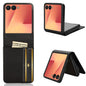 Card Slot PU Leather PC Phone Case, For Samsung Galaxy Z Flip7 FE / Z Flip6, For Samsung Galaxy Z Flip7, For Samsung Galaxy Z Flip5