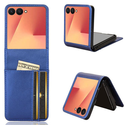 Card Slot PU Leather PC Phone Case, For Samsung Galaxy Z Flip7 FE / Z Flip6, For Samsung Galaxy Z Flip7, For Samsung Galaxy Z Flip5