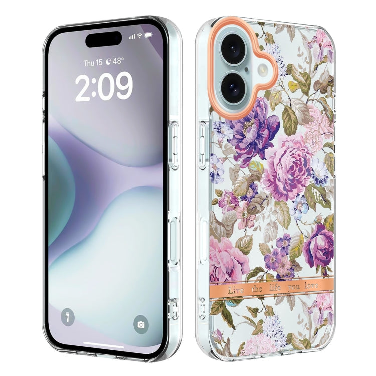 Flowers and Plants Series IMD TPU Phone Case, For iPhone 16 Pro Max, For iPhone 16 Pro, For iPhone 16 Plus, For iPhone 16