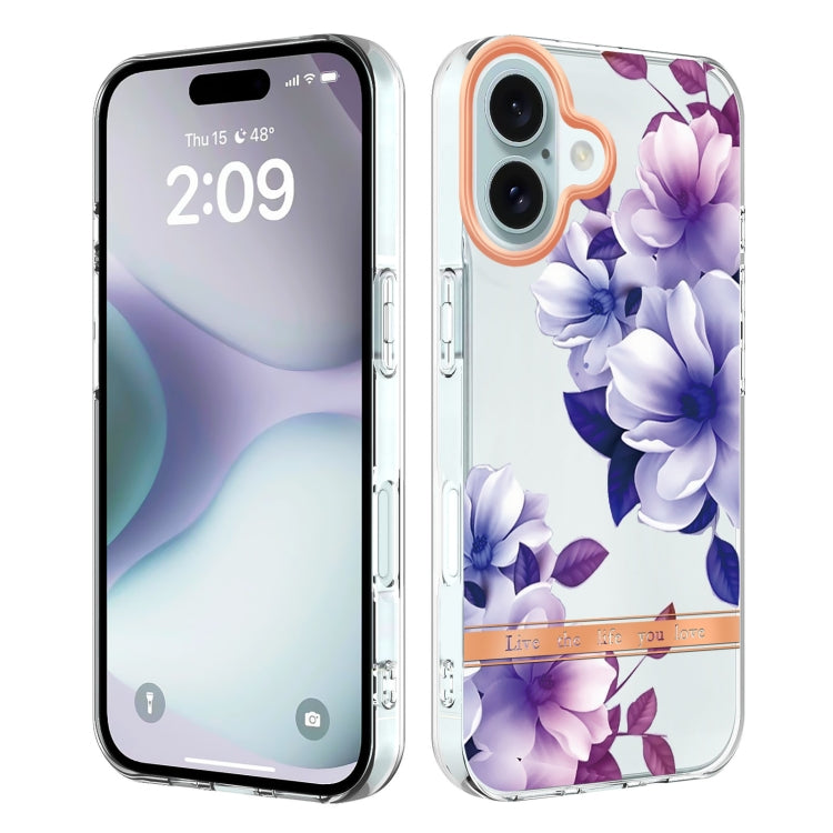 Flowers and Plants Series IMD TPU Phone Case, For iPhone 16 Pro Max, For iPhone 16 Pro, For iPhone 16 Plus, For iPhone 16