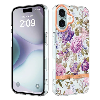 Flowers and Plants Series IMD TPU Phone Case, For iPhone 16 Pro Max, For iPhone 16 Pro, For iPhone 16 Plus, For iPhone 16