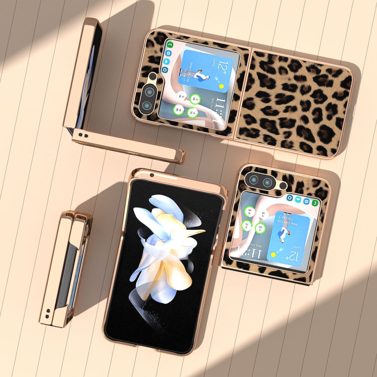 Nano Plating Leopard Print Phone Case