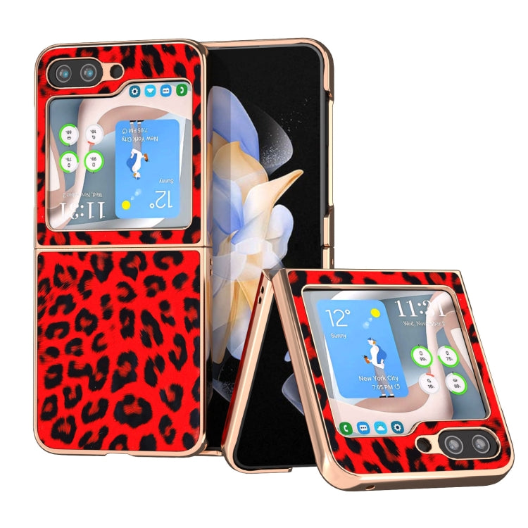 Nano Plating Leopard Print Phone Case, For Samsung Galaxy Z Flip6 / Flip7 FE, For Samsung Galaxy Z Fold5, For Samsung Galaxy Z Flip5