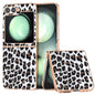 Nano Plating Leopard Print Phone Case, For Samsung Galaxy Z Flip6 / Flip7 FE, For Samsung Galaxy Z Fold5, For Samsung Galaxy Z Flip5