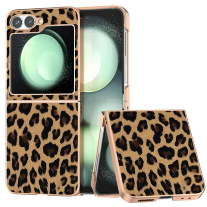 Nano Plating Leopard Print Phone Case, For Samsung Galaxy Z Flip6 / Flip7 FE, For Samsung Galaxy Z Fold5, For Samsung Galaxy Z Flip5