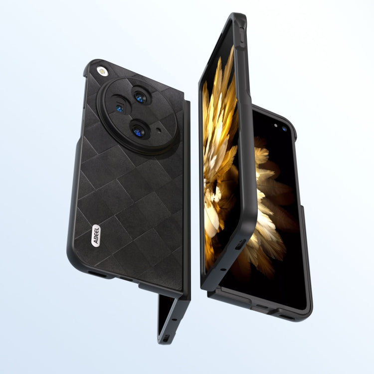 ABEEL Weave Plaid PU Phone Case, For OPPO Find N3, For OPPO Reno 10 / 10 Pro Global, For OPPO Find N3 Flip