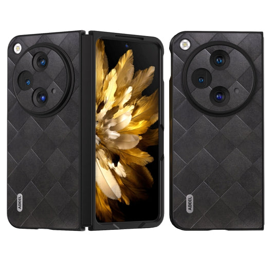 ABEEL Weave Plaid PU Phone Case, For OPPO Find N3, For OPPO Reno 10 / 10 Pro Global, For OPPO Find N3 Flip