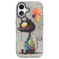 Animal Pattern Oil Painting Series PC + TPU Phone Case, For iPhone 17