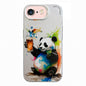 Animal Pattern Oil Painting Series PC + TPU Phone Case, For iPhone 6s / 6