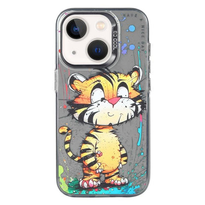 Animal Pattern Oil Painting Series PC + TPU Phone Case, For iPhone 13 mini