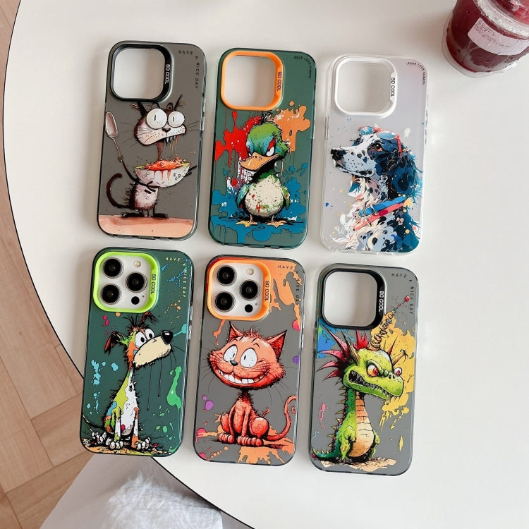 Animal Pattern Oil Painting Series PC + TPU Phone Case, For iPhone 18 Pro / 17 Pro