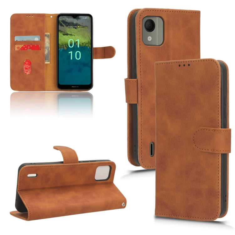 Skin Feel Magnetic Flip Leather Phone Case, For Nokia C210, For Nokia G42, For Nokia C300, For Nokia C110 4G