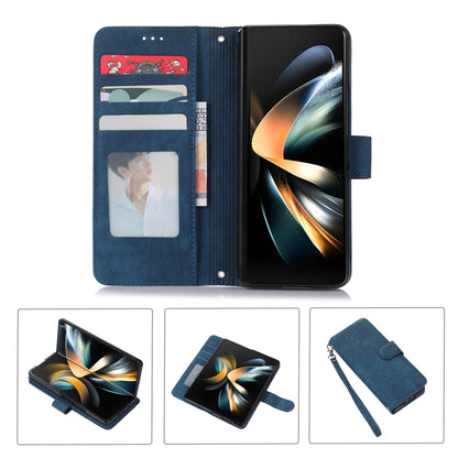 Horizontal Flip Leather Phone Case with Long Lanyard, For Samsung Galaxy Z Fold5, For Samsung Galaxy Z Flip5